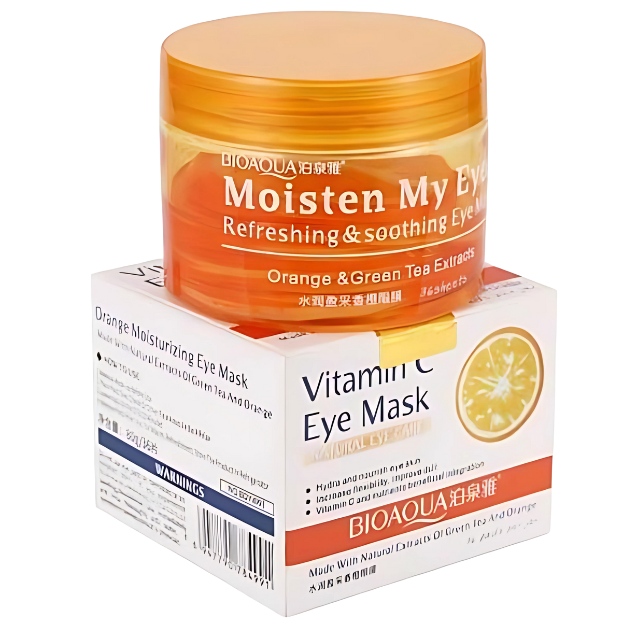 BIOAQUA Vitamin C Orange Moisturizing Eye Mask for Dark Circles 80gm (Product-img)