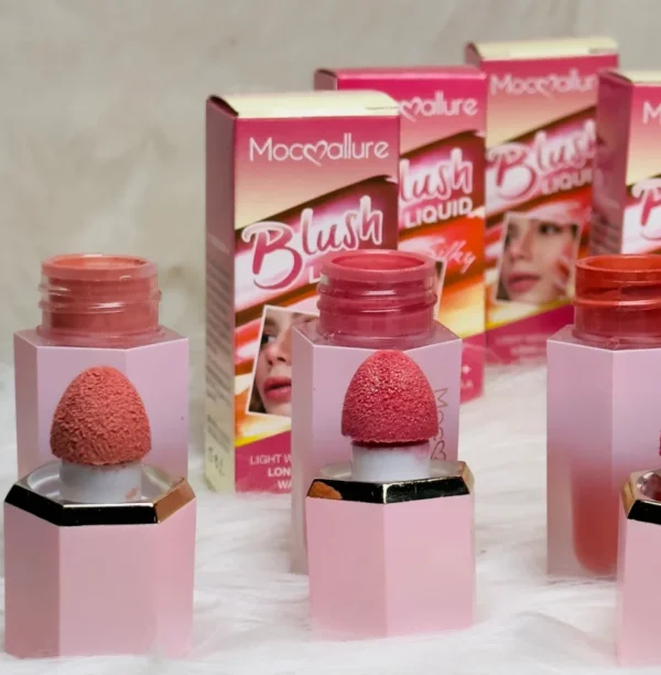Mocallure Set of 6 Liquid Mousse Blushes with Sponge Applicator Thumbnail 2
