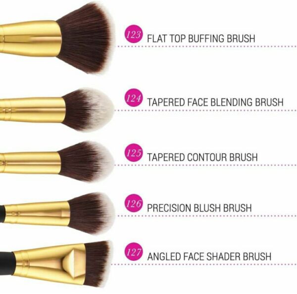 bh cosmetics 10 Piece Sculpt + Blend 2 Brush Set Thumbnail 2