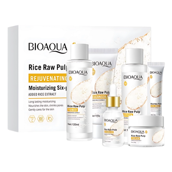 All in One Rice Raw Pulp Skin Care Products Set (Product image)