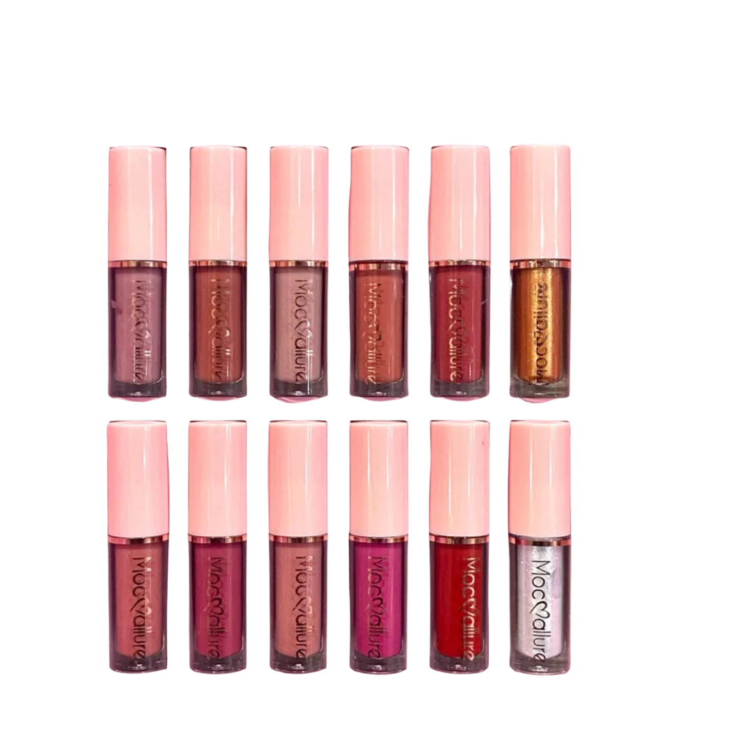 Mocallure Delicate Fashion Makeup 12 Pcs Lipglosses