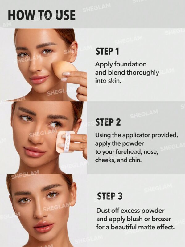 SHEGLAM Waterproof High Coverage Compact Powder