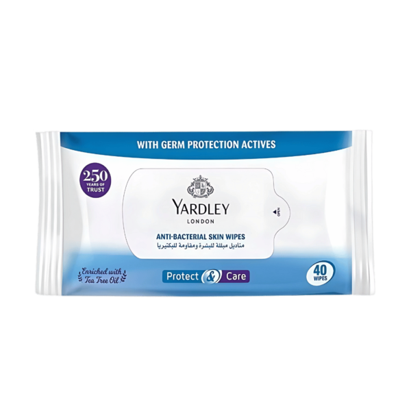 Yardley Anti-Bacterial Tea Tree Oil Skin Wipes 40S Thumbnail