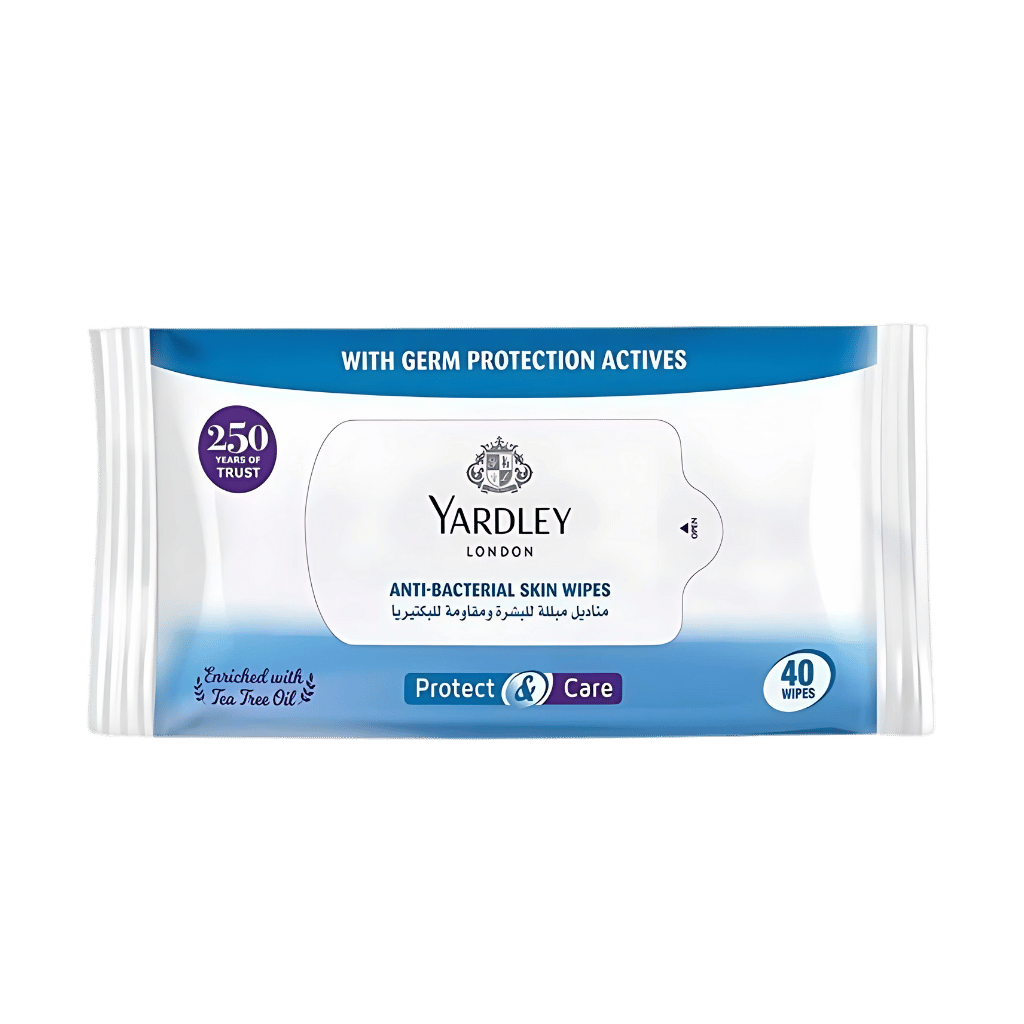 Yardley Anti-Bacterial Tea Tree Oil Skin Wipes 40S Thumbnail