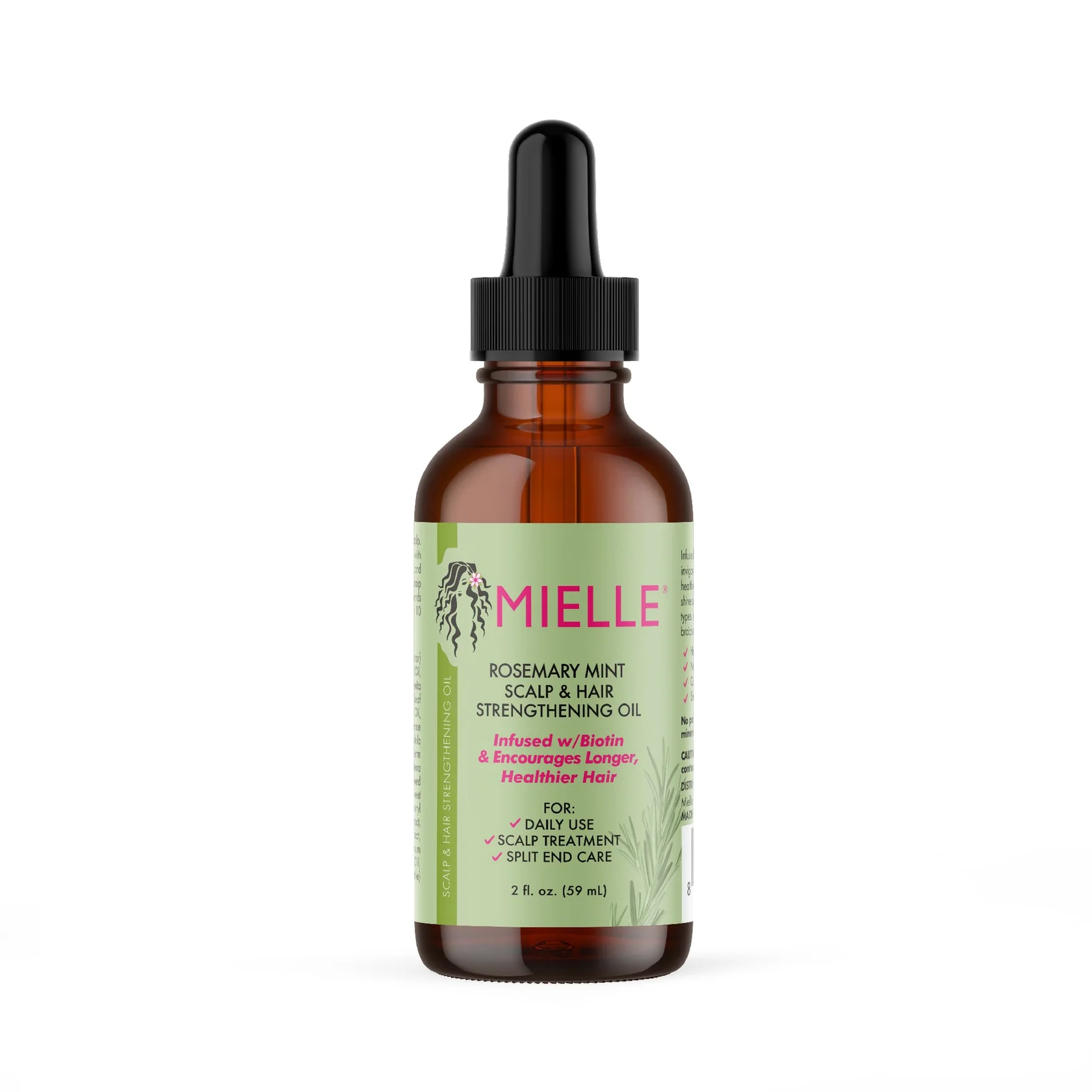 Mielle Organics Rosemary Mint Scalp & Hair Strengthening Oil for All Hair Types 59ml (Official Product image)